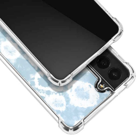 Blue Tie Dye Galaxy S21 FE Clear Case
